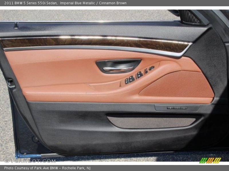 Imperial Blue Metallic / Cinnamon Brown 2011 BMW 5 Series 550i Sedan