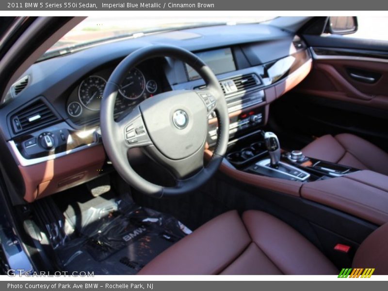 Imperial Blue Metallic / Cinnamon Brown 2011 BMW 5 Series 550i Sedan