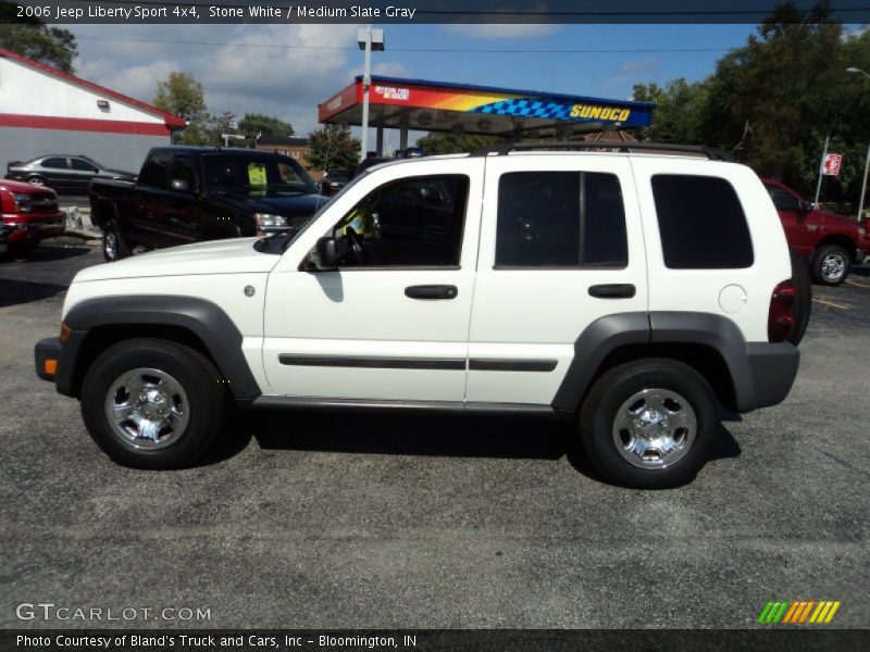 Stone White / Medium Slate Gray 2006 Jeep Liberty Sport 4x4