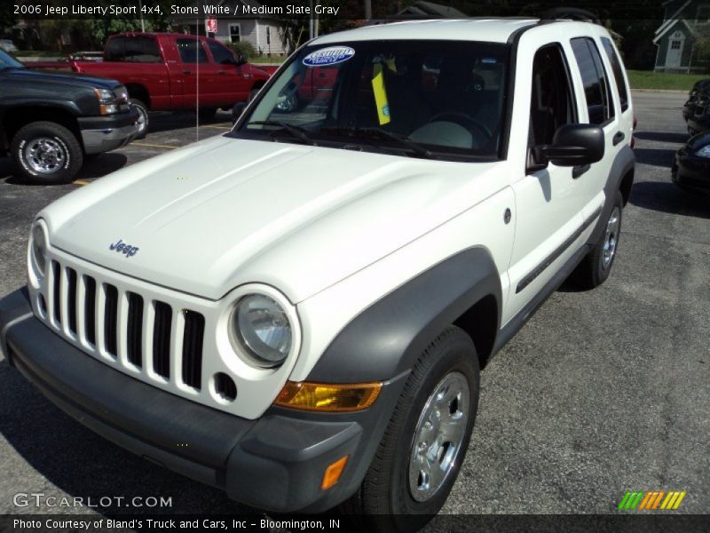 Stone White / Medium Slate Gray 2006 Jeep Liberty Sport 4x4