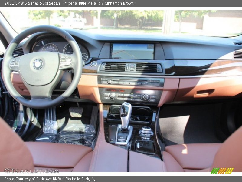 Imperial Blue Metallic / Cinnamon Brown 2011 BMW 5 Series 550i Sedan