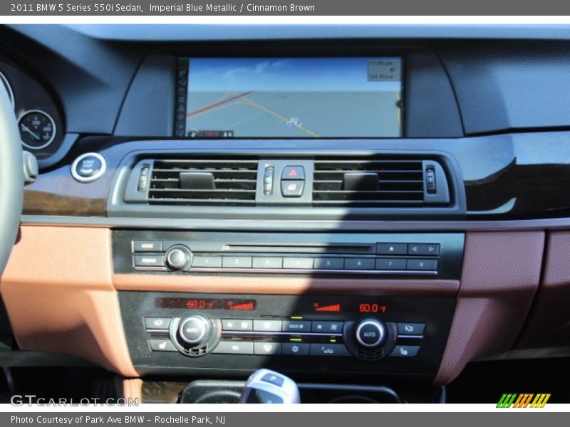 Imperial Blue Metallic / Cinnamon Brown 2011 BMW 5 Series 550i Sedan