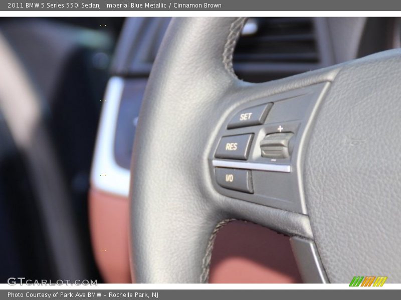 Imperial Blue Metallic / Cinnamon Brown 2011 BMW 5 Series 550i Sedan