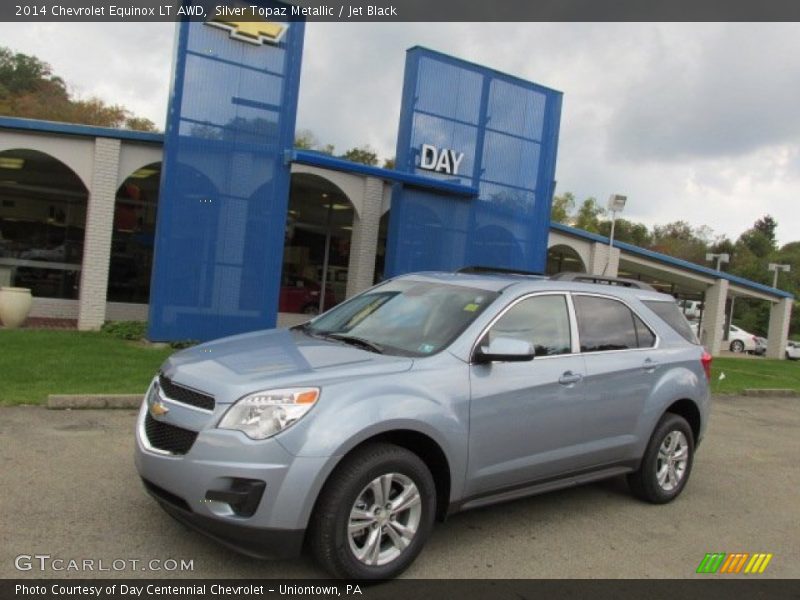 Silver Topaz Metallic / Jet Black 2014 Chevrolet Equinox LT AWD