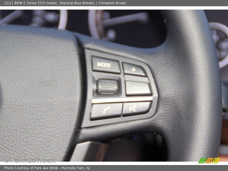 Imperial Blue Metallic / Cinnamon Brown 2011 BMW 5 Series 550i Sedan
