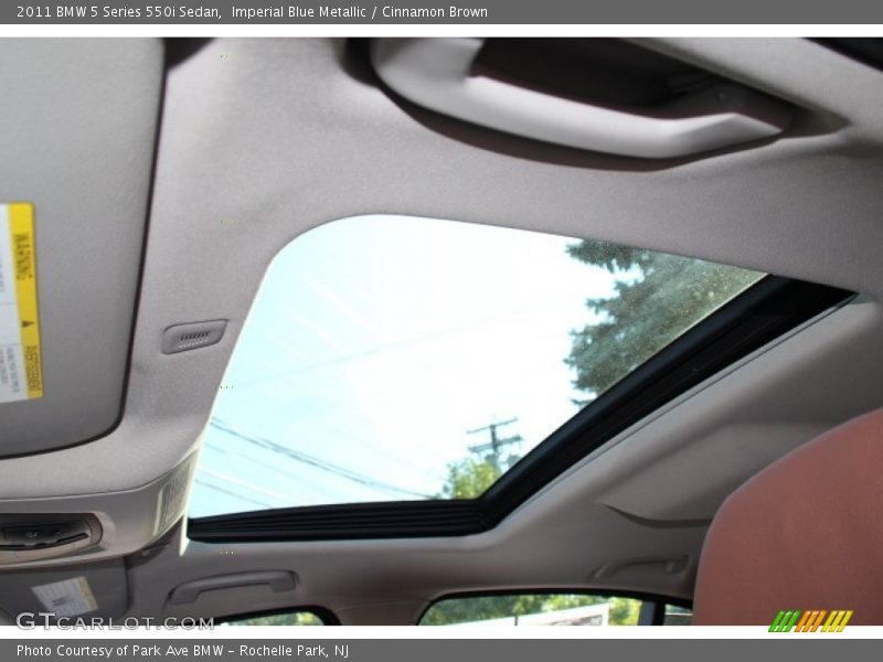 Imperial Blue Metallic / Cinnamon Brown 2011 BMW 5 Series 550i Sedan