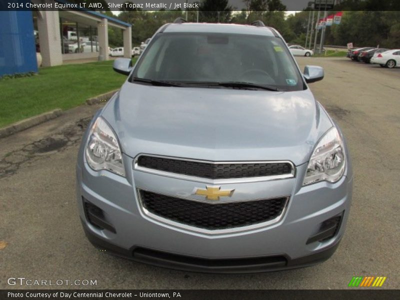Silver Topaz Metallic / Jet Black 2014 Chevrolet Equinox LT AWD