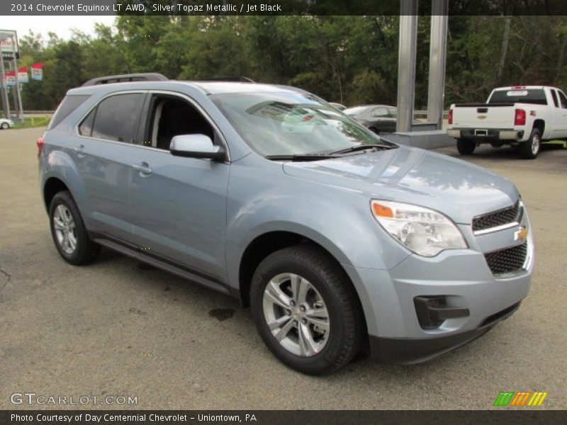 Silver Topaz Metallic / Jet Black 2014 Chevrolet Equinox LT AWD
