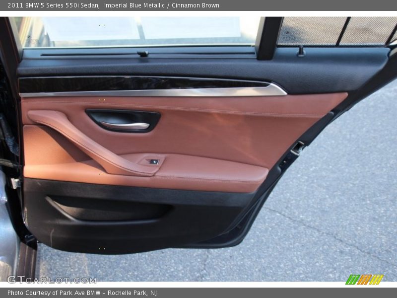 Imperial Blue Metallic / Cinnamon Brown 2011 BMW 5 Series 550i Sedan