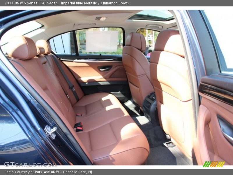 Imperial Blue Metallic / Cinnamon Brown 2011 BMW 5 Series 550i Sedan