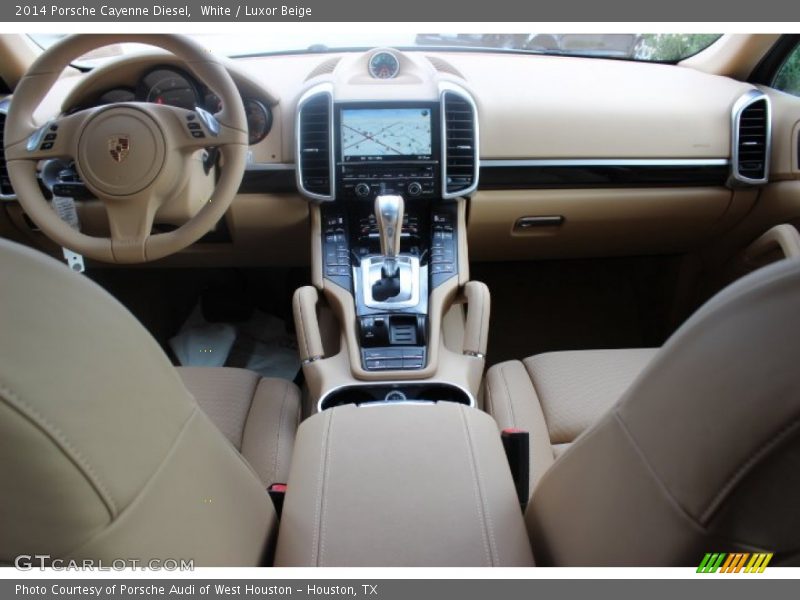 White / Luxor Beige 2014 Porsche Cayenne Diesel