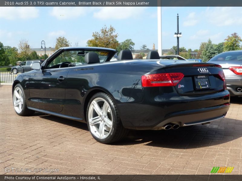 Brilliant Black / Black Silk Nappa Leather 2010 Audi S5 3.0 TFSI quattro Cabriolet