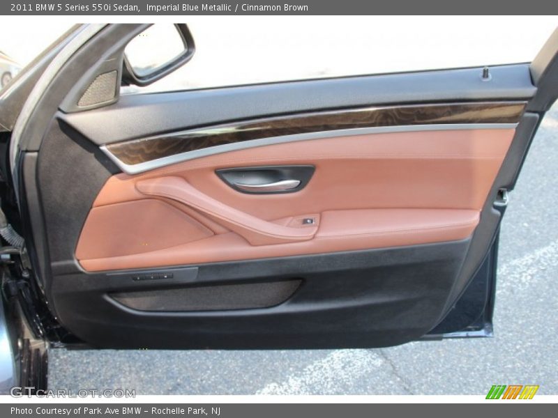 Imperial Blue Metallic / Cinnamon Brown 2011 BMW 5 Series 550i Sedan