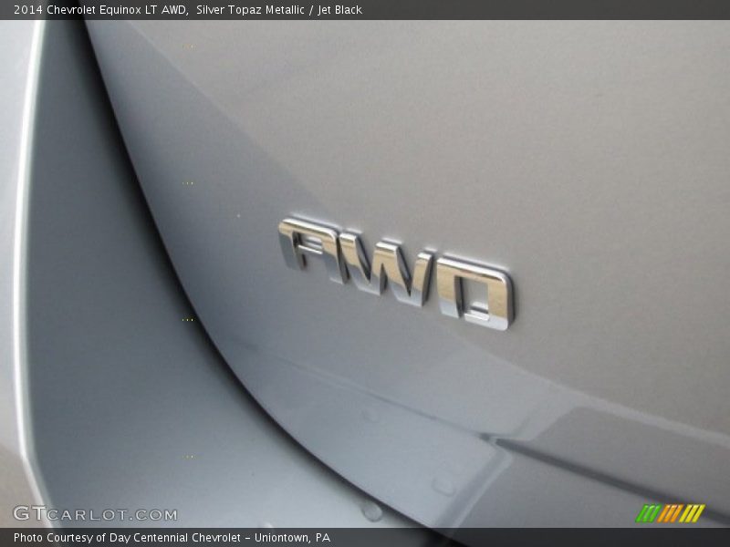 Silver Topaz Metallic / Jet Black 2014 Chevrolet Equinox LT AWD