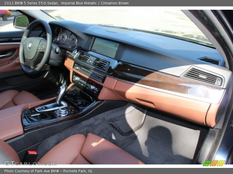 Imperial Blue Metallic / Cinnamon Brown 2011 BMW 5 Series 550i Sedan