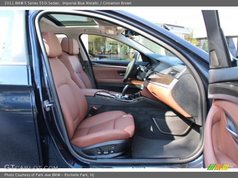 Imperial Blue Metallic / Cinnamon Brown 2011 BMW 5 Series 550i Sedan