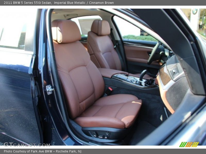 Imperial Blue Metallic / Cinnamon Brown 2011 BMW 5 Series 550i Sedan