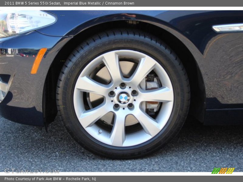 Imperial Blue Metallic / Cinnamon Brown 2011 BMW 5 Series 550i Sedan