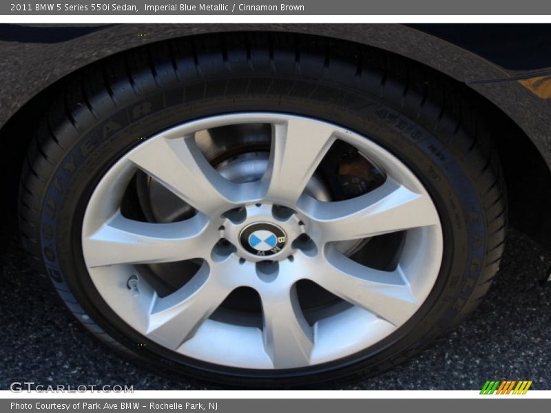 Imperial Blue Metallic / Cinnamon Brown 2011 BMW 5 Series 550i Sedan