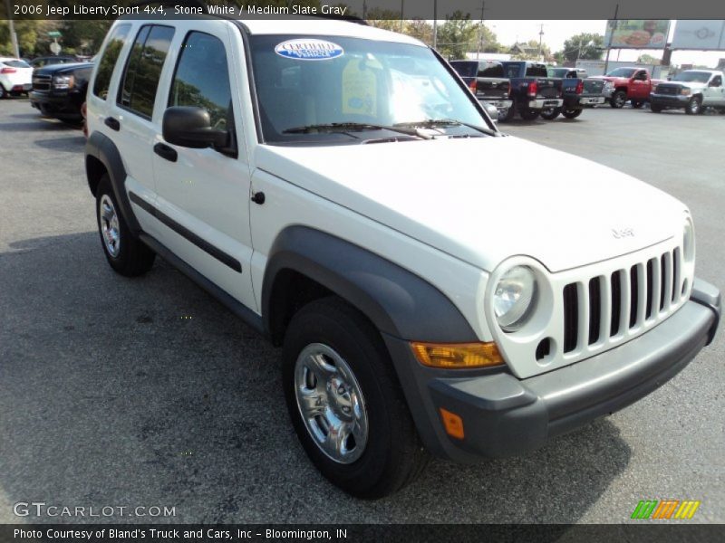 Stone White / Medium Slate Gray 2006 Jeep Liberty Sport 4x4