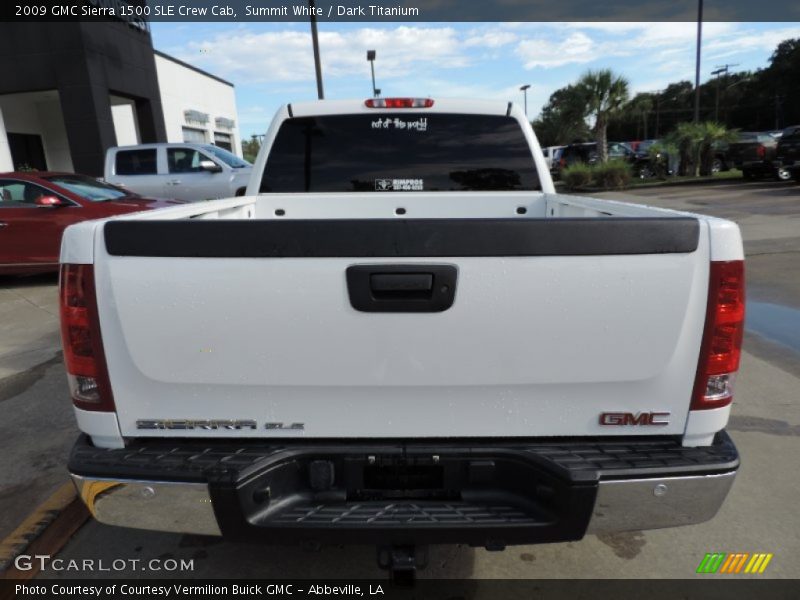 Summit White / Dark Titanium 2009 GMC Sierra 1500 SLE Crew Cab