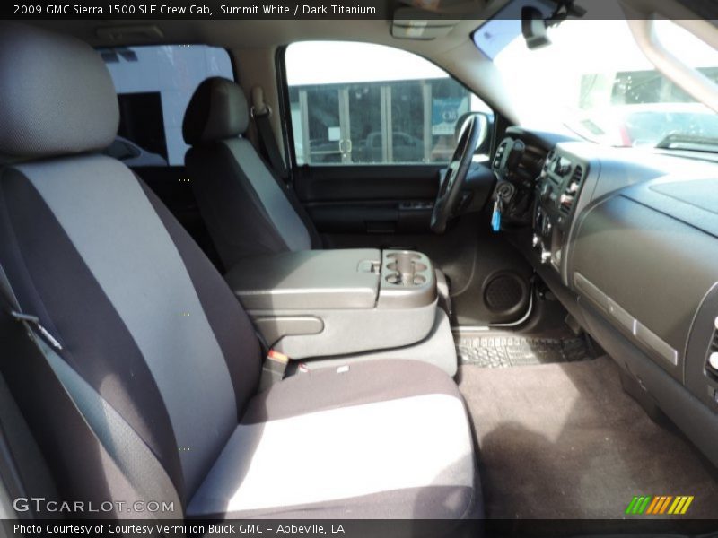 Summit White / Dark Titanium 2009 GMC Sierra 1500 SLE Crew Cab