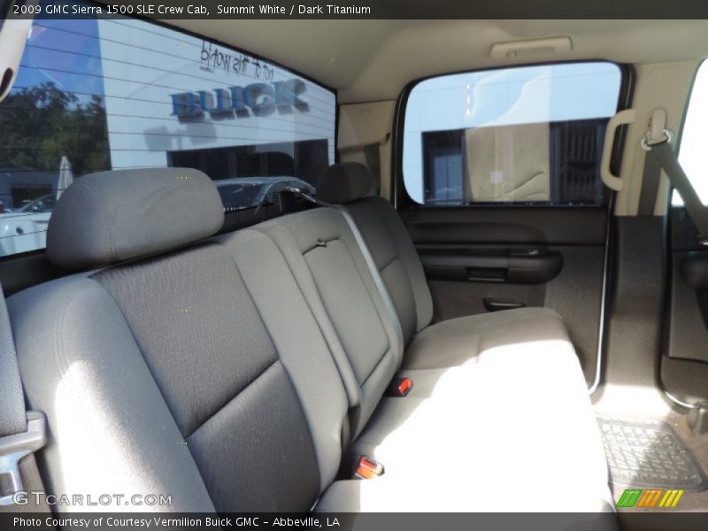 Summit White / Dark Titanium 2009 GMC Sierra 1500 SLE Crew Cab