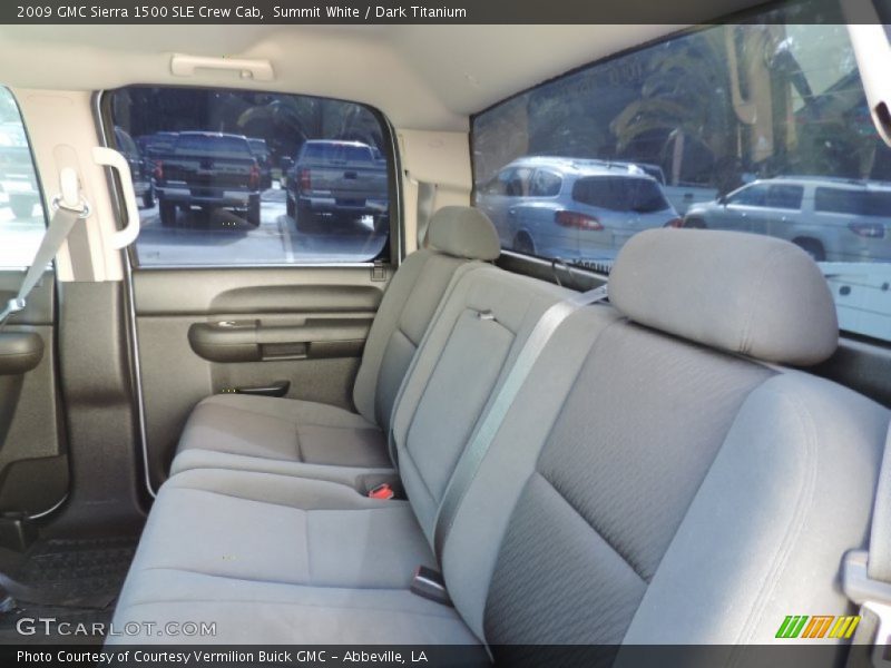 Summit White / Dark Titanium 2009 GMC Sierra 1500 SLE Crew Cab