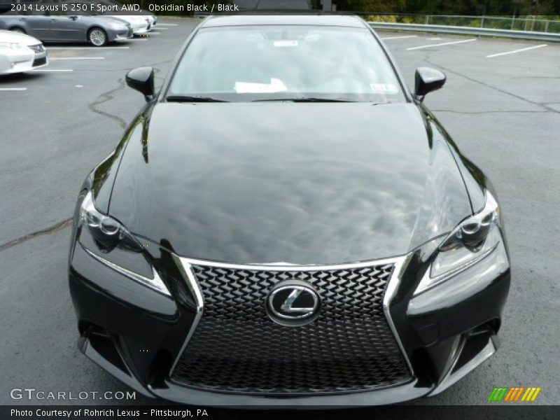 Obsidian Black / Black 2014 Lexus IS 250 F Sport AWD