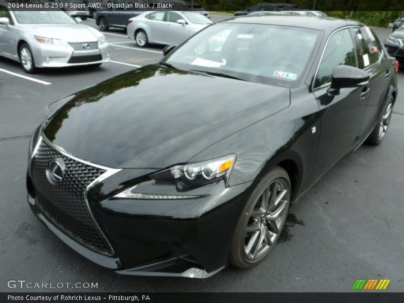 Obsidian Black / Black 2014 Lexus IS 250 F Sport AWD