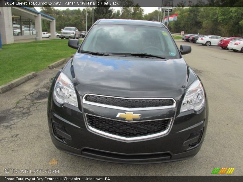 Ashen Gray Metallic / Jet Black 2014 Chevrolet Equinox LS AWD