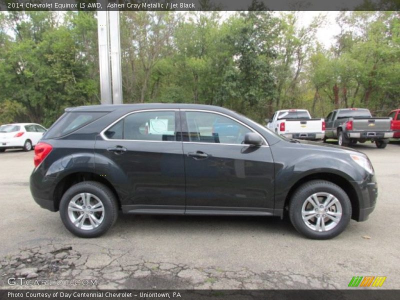 Ashen Gray Metallic / Jet Black 2014 Chevrolet Equinox LS AWD