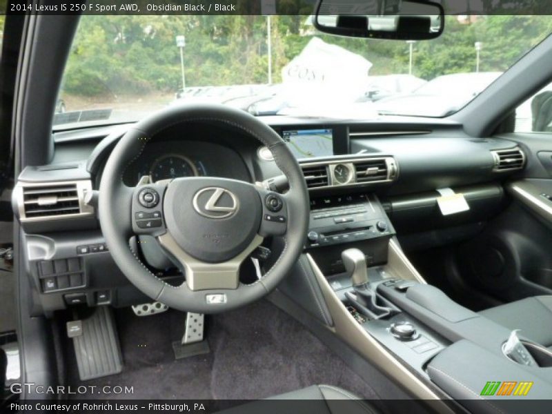 Obsidian Black / Black 2014 Lexus IS 250 F Sport AWD
