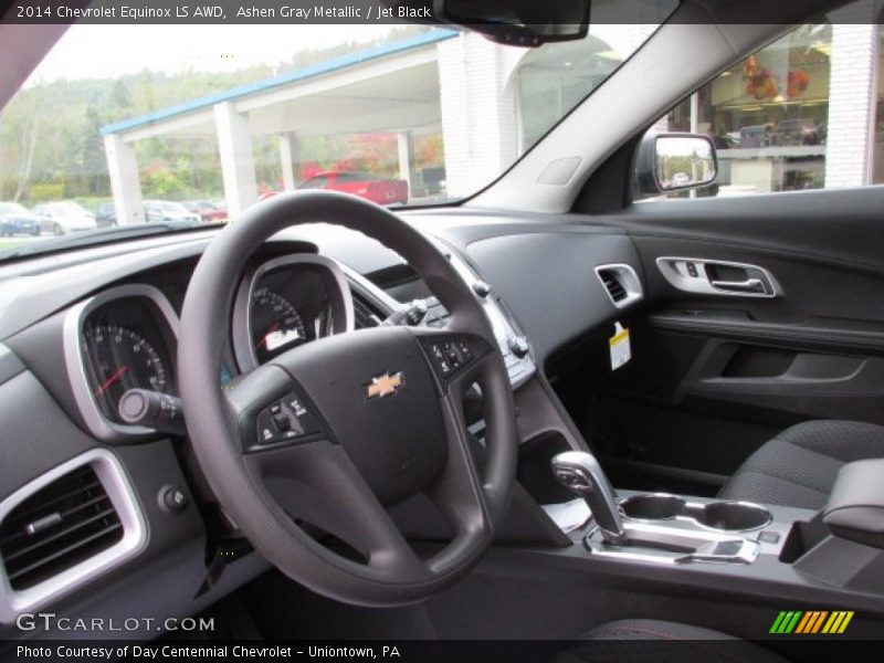 Ashen Gray Metallic / Jet Black 2014 Chevrolet Equinox LS AWD