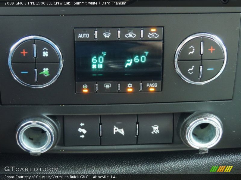 Summit White / Dark Titanium 2009 GMC Sierra 1500 SLE Crew Cab