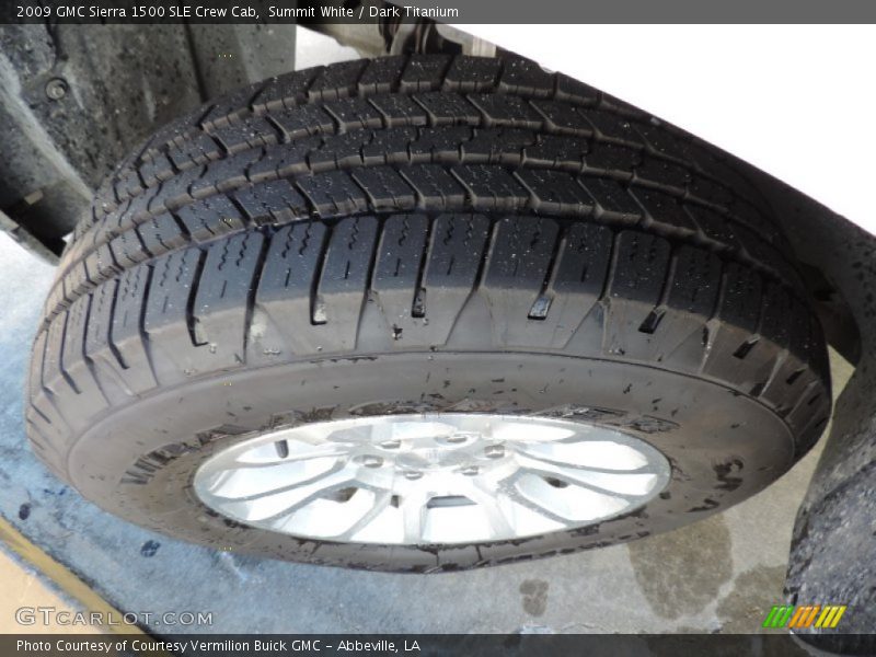 Summit White / Dark Titanium 2009 GMC Sierra 1500 SLE Crew Cab