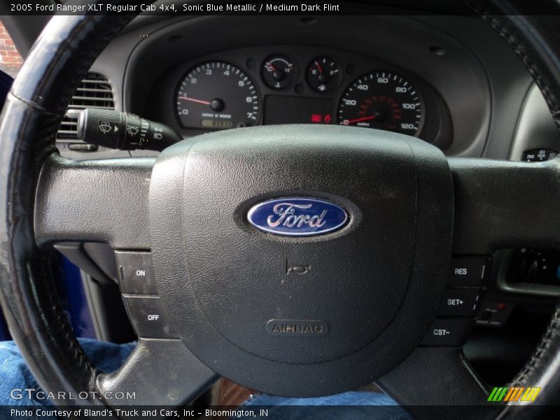 Sonic Blue Metallic / Medium Dark Flint 2005 Ford Ranger XLT Regular Cab 4x4
