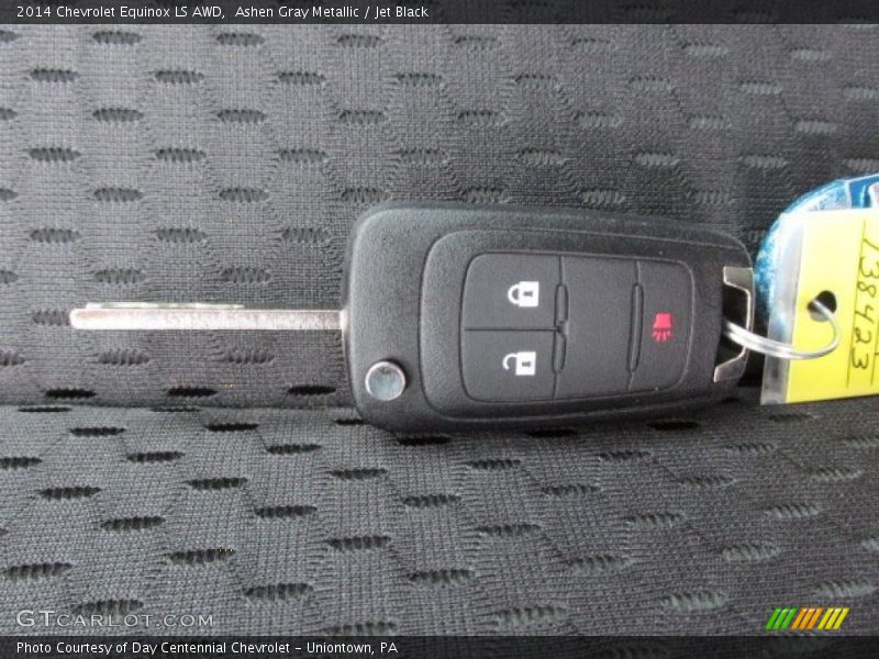 Ashen Gray Metallic / Jet Black 2014 Chevrolet Equinox LS AWD