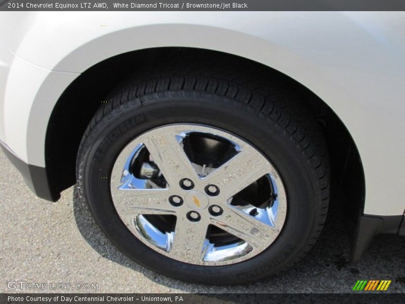 White Diamond Tricoat / Brownstone/Jet Black 2014 Chevrolet Equinox LTZ AWD