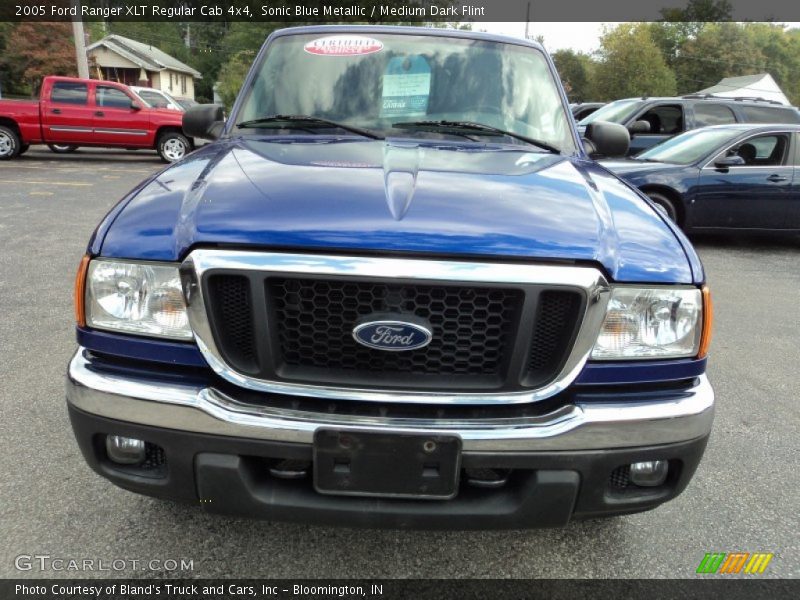 Sonic Blue Metallic / Medium Dark Flint 2005 Ford Ranger XLT Regular Cab 4x4