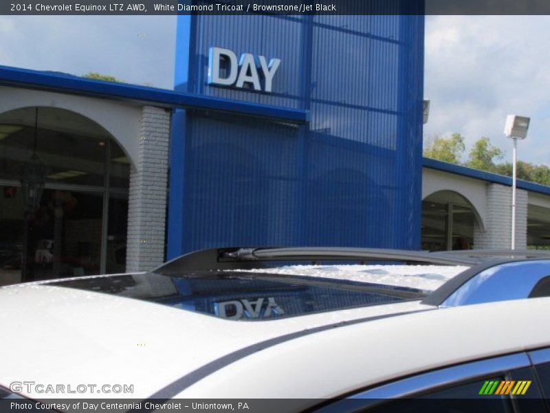 White Diamond Tricoat / Brownstone/Jet Black 2014 Chevrolet Equinox LTZ AWD