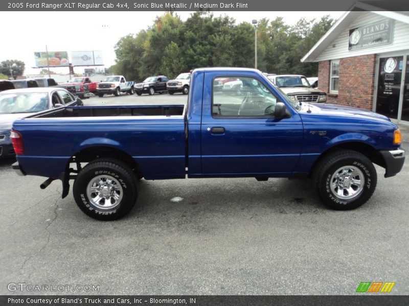 Sonic Blue Metallic / Medium Dark Flint 2005 Ford Ranger XLT Regular Cab 4x4