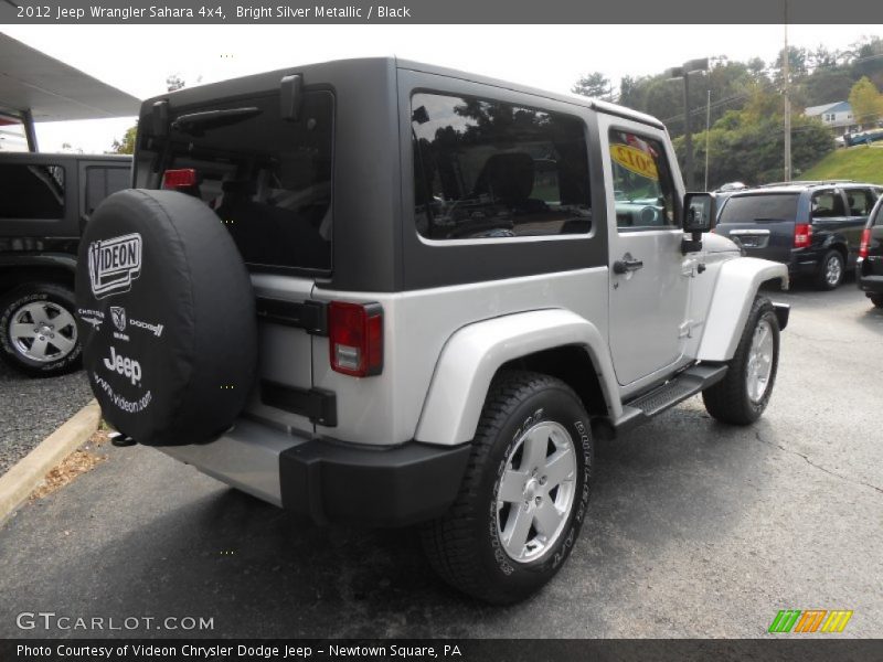 Bright Silver Metallic / Black 2012 Jeep Wrangler Sahara 4x4