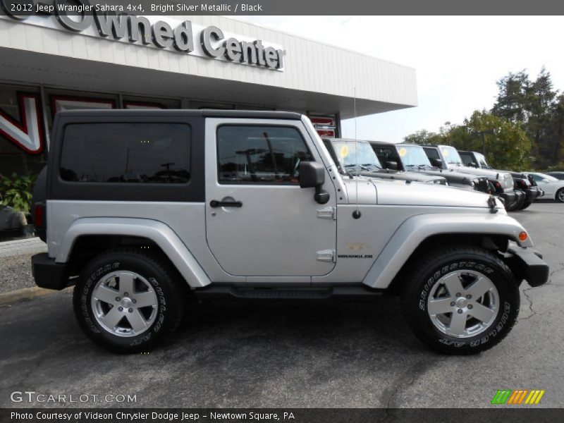 Bright Silver Metallic / Black 2012 Jeep Wrangler Sahara 4x4