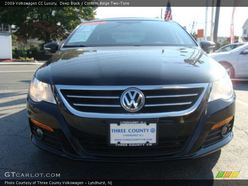 Deep Black / Cornsilk Beige Two-Tone 2009 Volkswagen CC Luxury