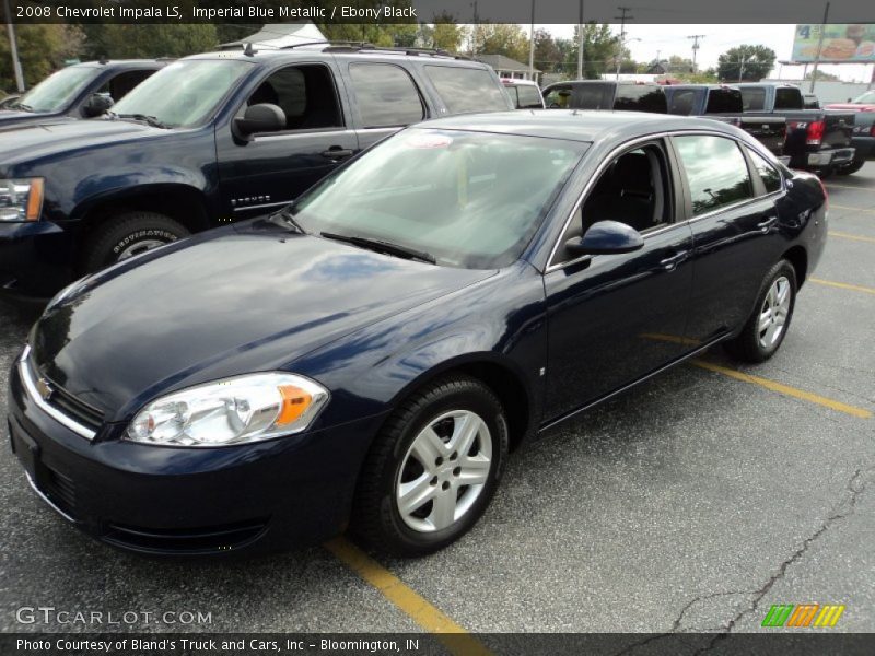 Imperial Blue Metallic / Ebony Black 2008 Chevrolet Impala LS