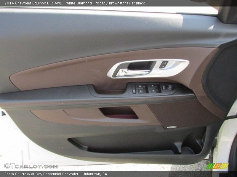 White Diamond Tricoat / Brownstone/Jet Black 2014 Chevrolet Equinox LTZ AWD