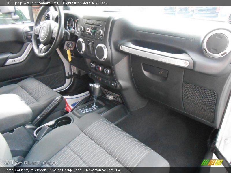 Bright Silver Metallic / Black 2012 Jeep Wrangler Sahara 4x4