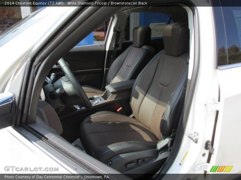 White Diamond Tricoat / Brownstone/Jet Black 2014 Chevrolet Equinox LTZ AWD