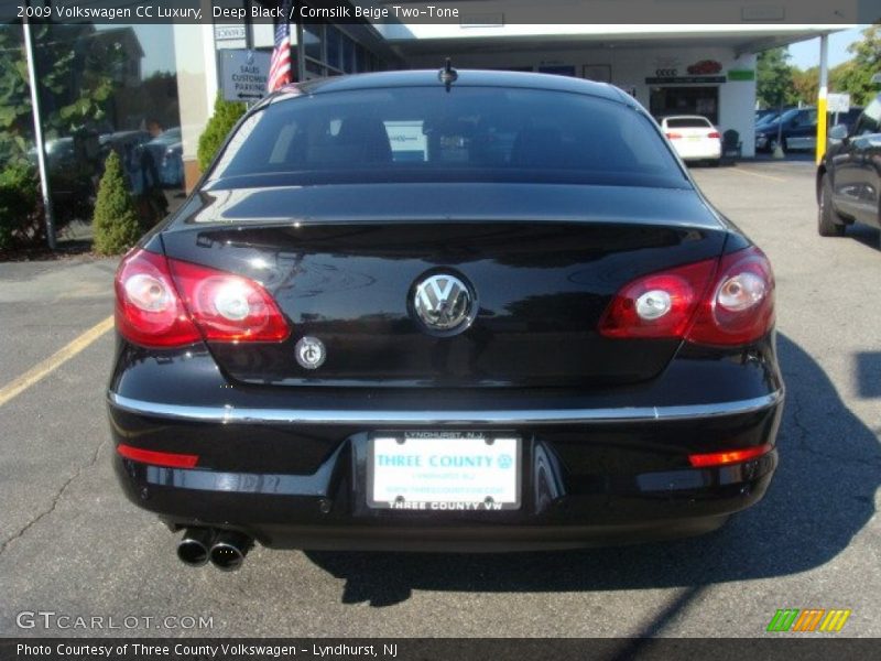 Deep Black / Cornsilk Beige Two-Tone 2009 Volkswagen CC Luxury